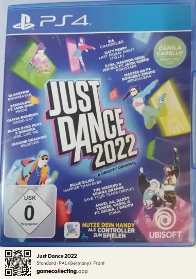 Just Dance 2022 PlayStation 4, Germany box front