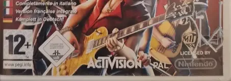 Guitar Hero: Aerosmith, the PEGI square on its front
