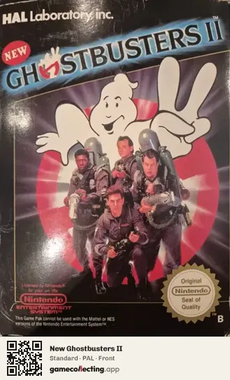 New Ghostbusters II Nintendo Entertainment System, PAL box front