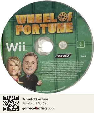 Wheel of Fortune Nintendo Wii, PAL disc