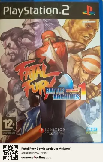 Fatal Fury Battle Archives Volume 1 PlayStation 2, PAL box front