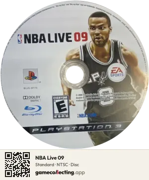 NBA Live 09 PlayStation 3, NTSC disc