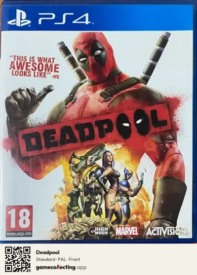 Deadpool PlayStation 4, PAL box front