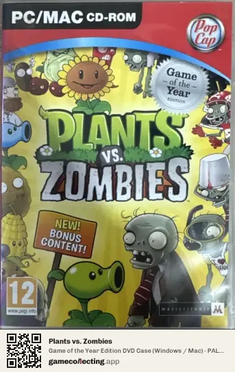 Plants vs. Zombies Computer, PAL box front