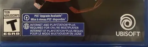The Crew Motorfest, the ESRB box on its front