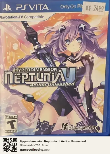 Hyperdimension Neptunia U: Action Unleashed PlayStation Vita, NTSC box front