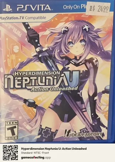 Hyperdimension Neptunia U: Action Unleashed PlayStation Vita, NTSC box front