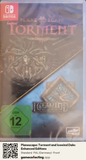 Planescape: Torment and Icewind Dale: Enhanced Editions Nintendo Switch, Germany box front