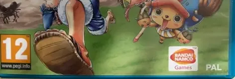 One Piece: Unlimited World Red, the PEGI square on its front