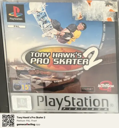 Tony Hawk's Pro Skater 2 PlayStation, PAL box front