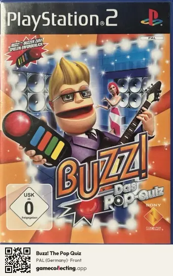 Buzz! The Pop Quiz PlayStation 2, Germany box front