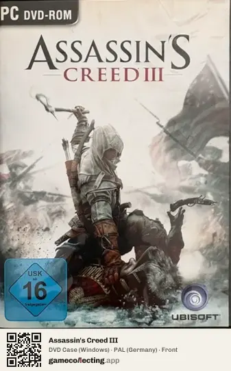 Assassin's Creed III Computer, Germany box front
