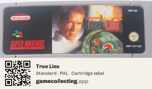 True Lies Super Nintendo Entertainment System, PAL cartridge label
