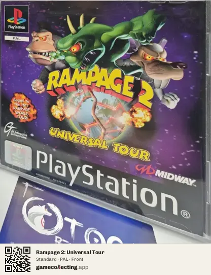 Rampage 2: Universal Tour PlayStation, PAL box front