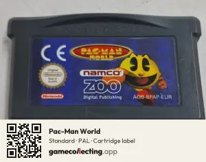 Pac-Man World Game Boy Advance, PAL cartridge label