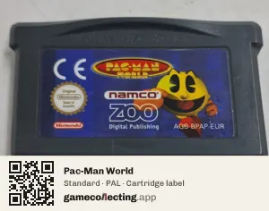 Pac-Man World Game Boy Advance, PAL cartridge label
