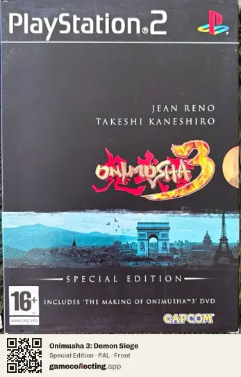 Onimusha 3: Demon Siege PlayStation 2, PAL box front