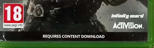 Call of Duty: Infinite Warfare, the PEGI square on its front