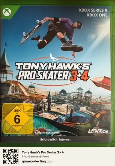 Tony Hawk's Pro Skater 3 + 4 Xbox Series X, Germany box front