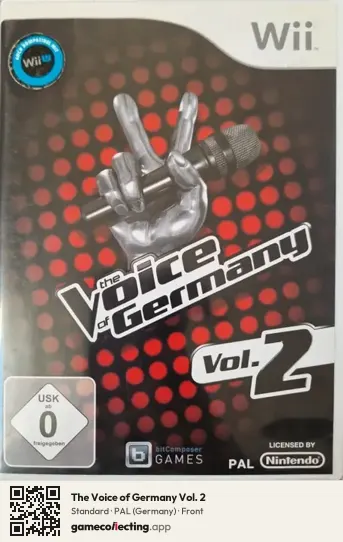 The Voice of Germany Vol. 2 Nintendo Wii, Germany box front