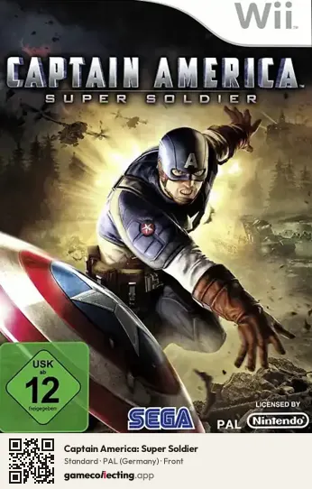 Captain America: Super Soldier Nintendo Wii, Germany box front