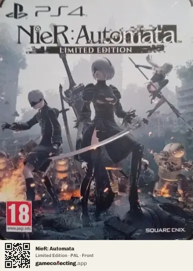 NieR: Automata PlayStation 4, PAL box front