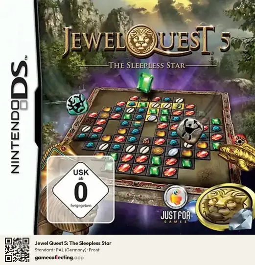 Jewel Quest 5: The Sleepless Star Nintendo DS, Germany box front