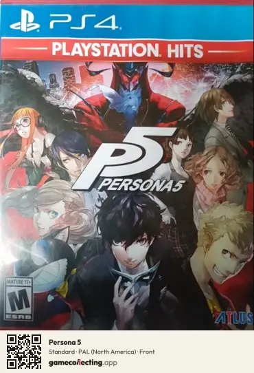 Persona 5 PlayStation 4, North America box front