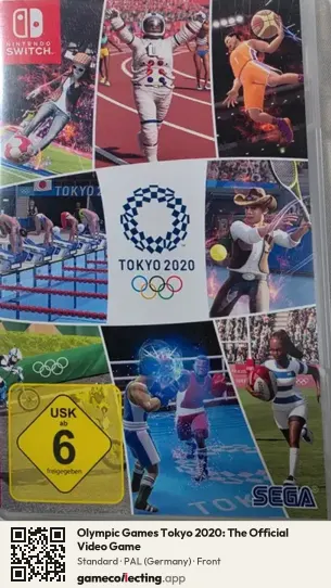 Olympic Games Tokyo 2020: The Official Video Game Nintendo Switch, Germany box front