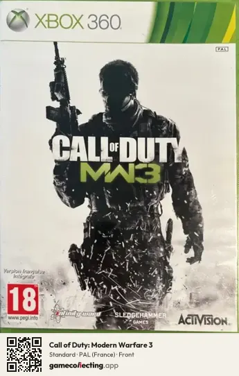 Call of Duty: Modern Warfare 3 Xbox 360, France box front