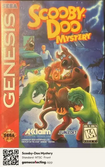 Scooby-Doo Mystery Sega Mega Drive / Genesis, NTSC box front