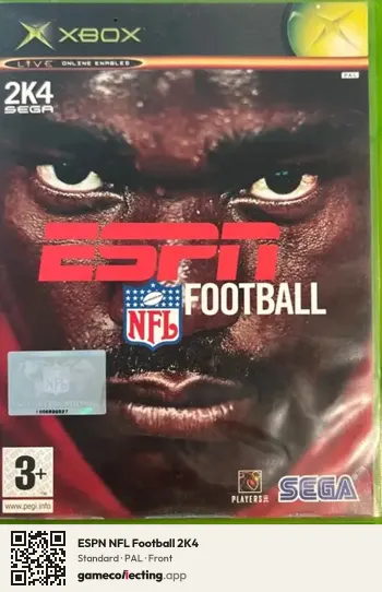 ESPN NFL Football 2K4 Xbox, PAL box front