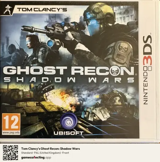 Tom Clancy's Ghost Recon: Shadow Wars Nintendo 3DS, United Kingdom box front