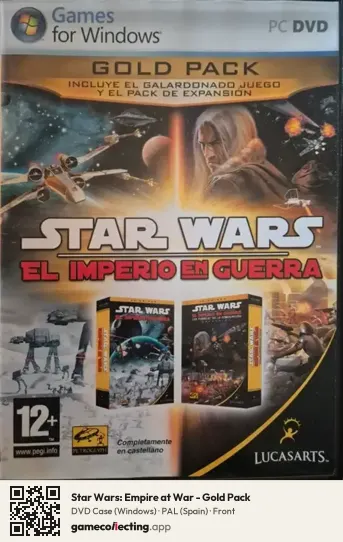 Star Wars: Empire at War - Gold Pack Computer, Spain box front
