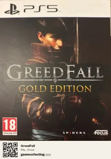 GreedFall PlayStation 5, PAL box front