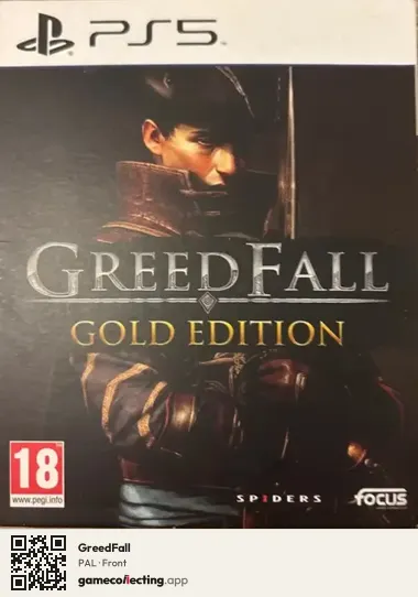 GreedFall PlayStation 5, PAL box front