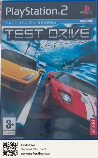 Test Drive PlayStation 2, PAL box front