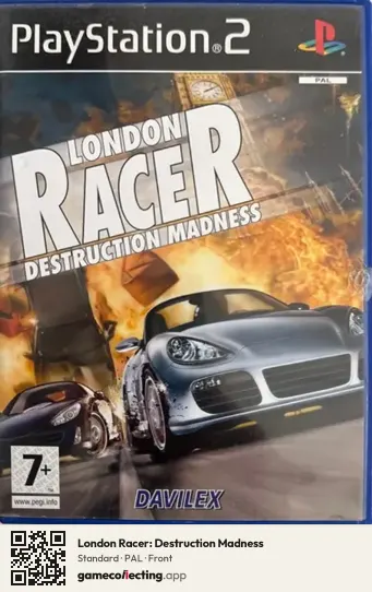 London Racer: Destruction Madness PlayStation 2, PAL box front