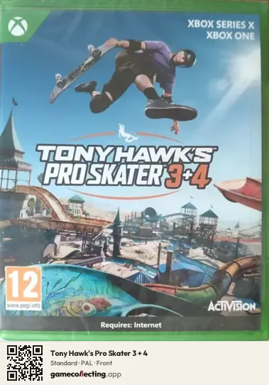 Tony Hawk's Pro Skater 3 + 4 Xbox Series X, PAL box front