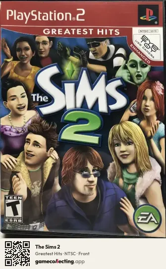 The Sims 2 PlayStation 2, NTSC box front