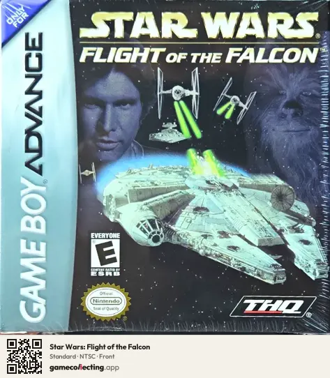 Star Wars: Flight of the Falcon Game Boy Advance, NTSC box front