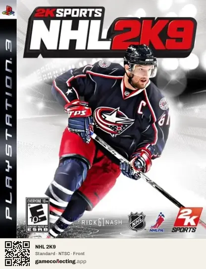 NHL 2K9 PlayStation 3, NTSC box front