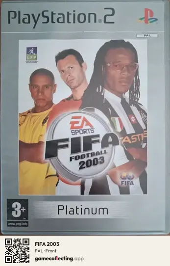 FIFA 2003 PlayStation 2, PAL box front