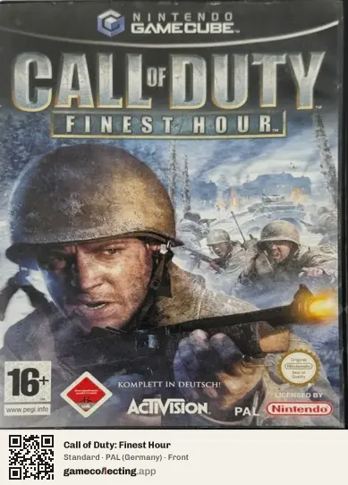 Call of Duty: Finest Hour Nintendo GameCube, Germany box front