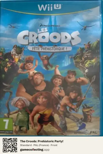 The Croods: Prehistoric Party! Nintendo Wii U, France box front