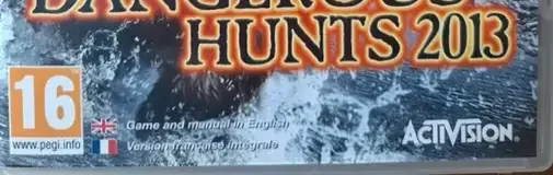 Cabela's Dangerous Hunts 2013, the PEGI square on its front