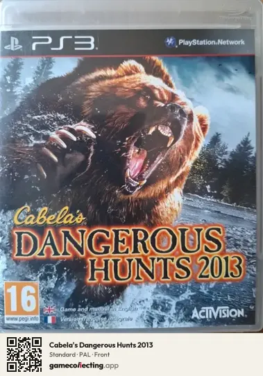 Cabela's Dangerous Hunts 2013 PlayStation 3, PAL box front