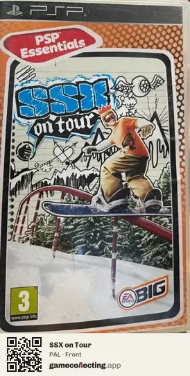 SSX on Tour PlayStation Portable, PAL box front