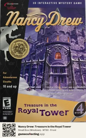 Nancy Drew: Treasure in the Royal Tower Computer, NTSC box front