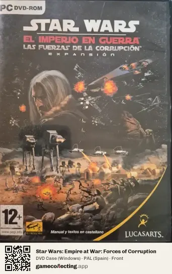 Star Wars: Empire at War: Forces of Corruption Computer, Spain box front